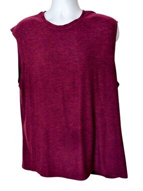 Leg3nd Mens XL Sleeveless Tank Burgundy Heather Muscle Tank Athletic Activewear